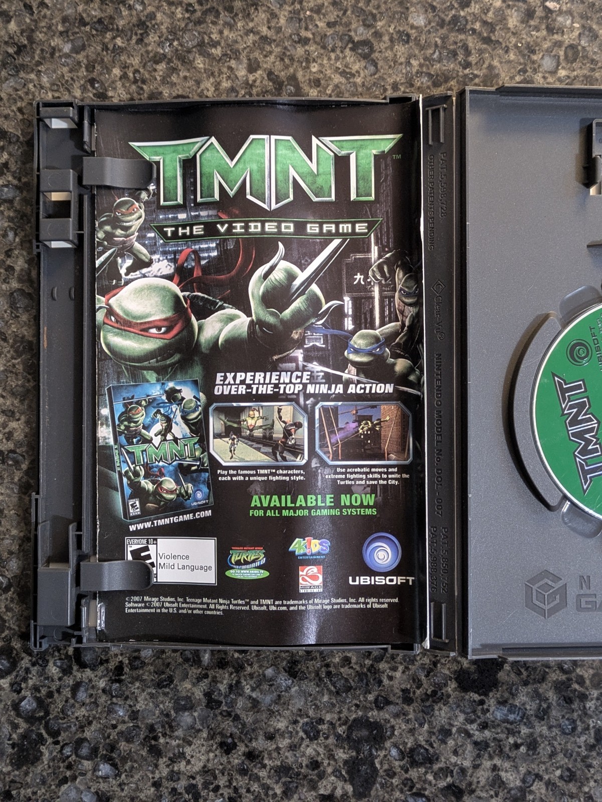 TMNT GameCube Game Case - No Manual - photo 2