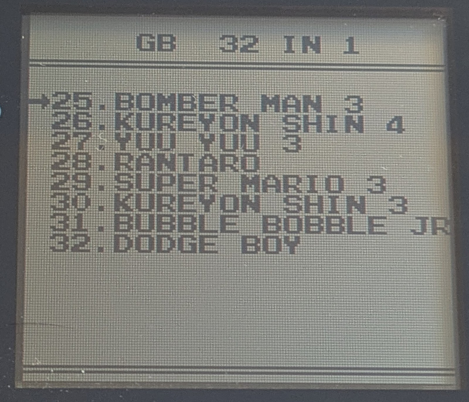 Super 32 In 1 Nintendo Gameboy & GBA Cartridge - photo 5