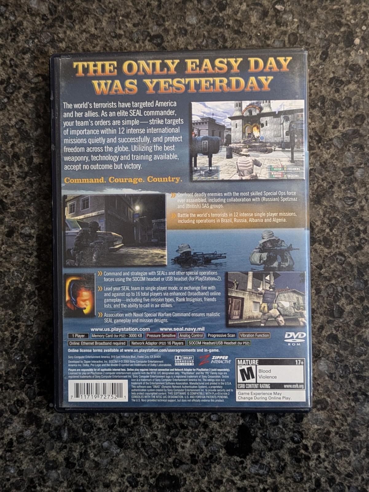 SOCOM II: U.S. Navy SEALs - PS2 - Black Label - CIB - photo 4