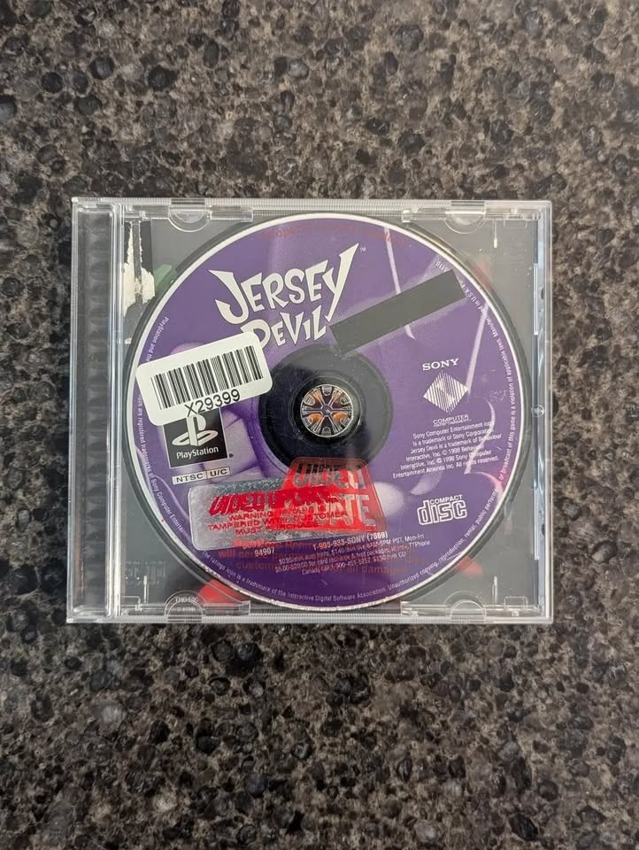 Jersey Devil Sony Ps1 Disc/Case No Manual RARE PlayStation 1 - T