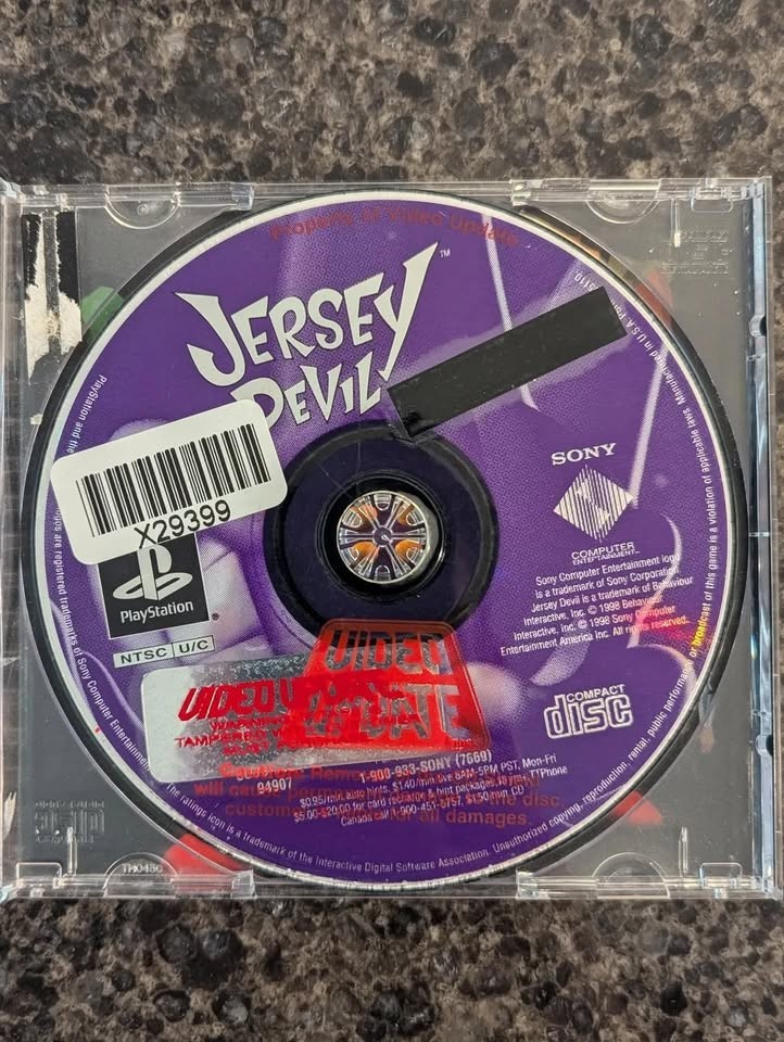 Jersey Devil Sony Ps1 Disc/Case No Manual RARE PlayStation 1 - T - photo 2