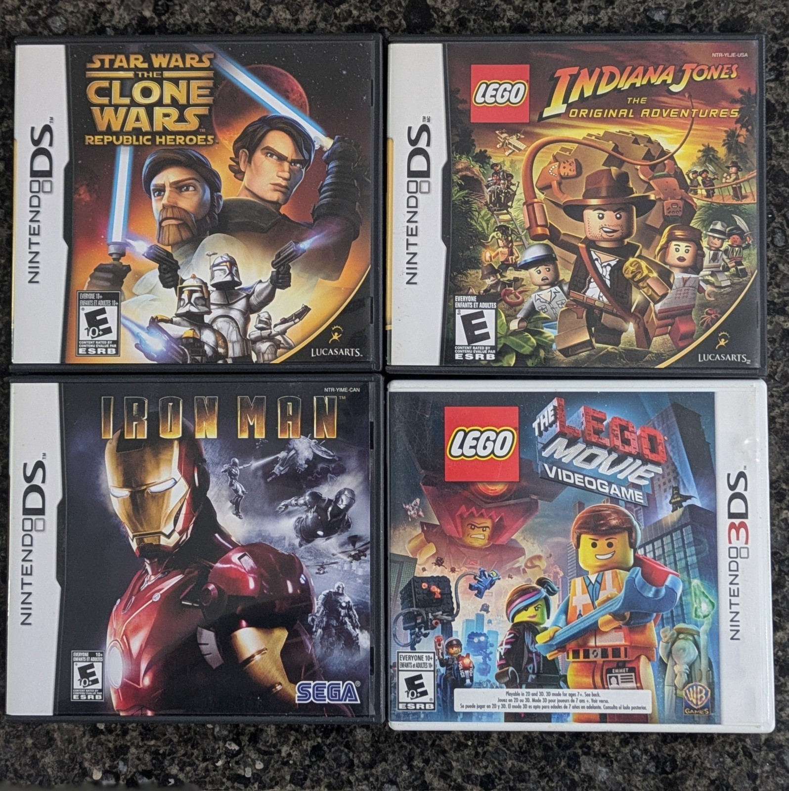 Nintendo DS Game Lot Bundle 4 Games Tested CIB