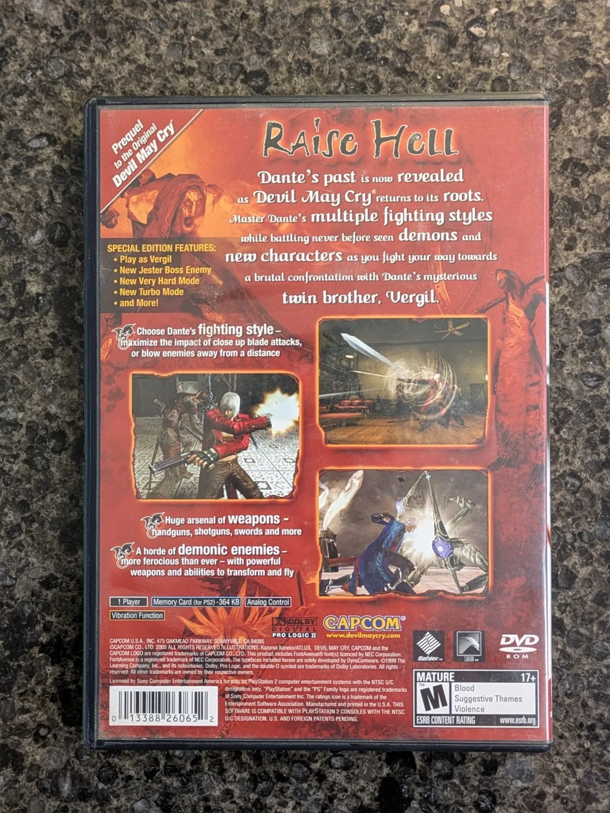 Devil May Cry 3 Dante's Awakening Special Edition PS2 CIB - photo 4