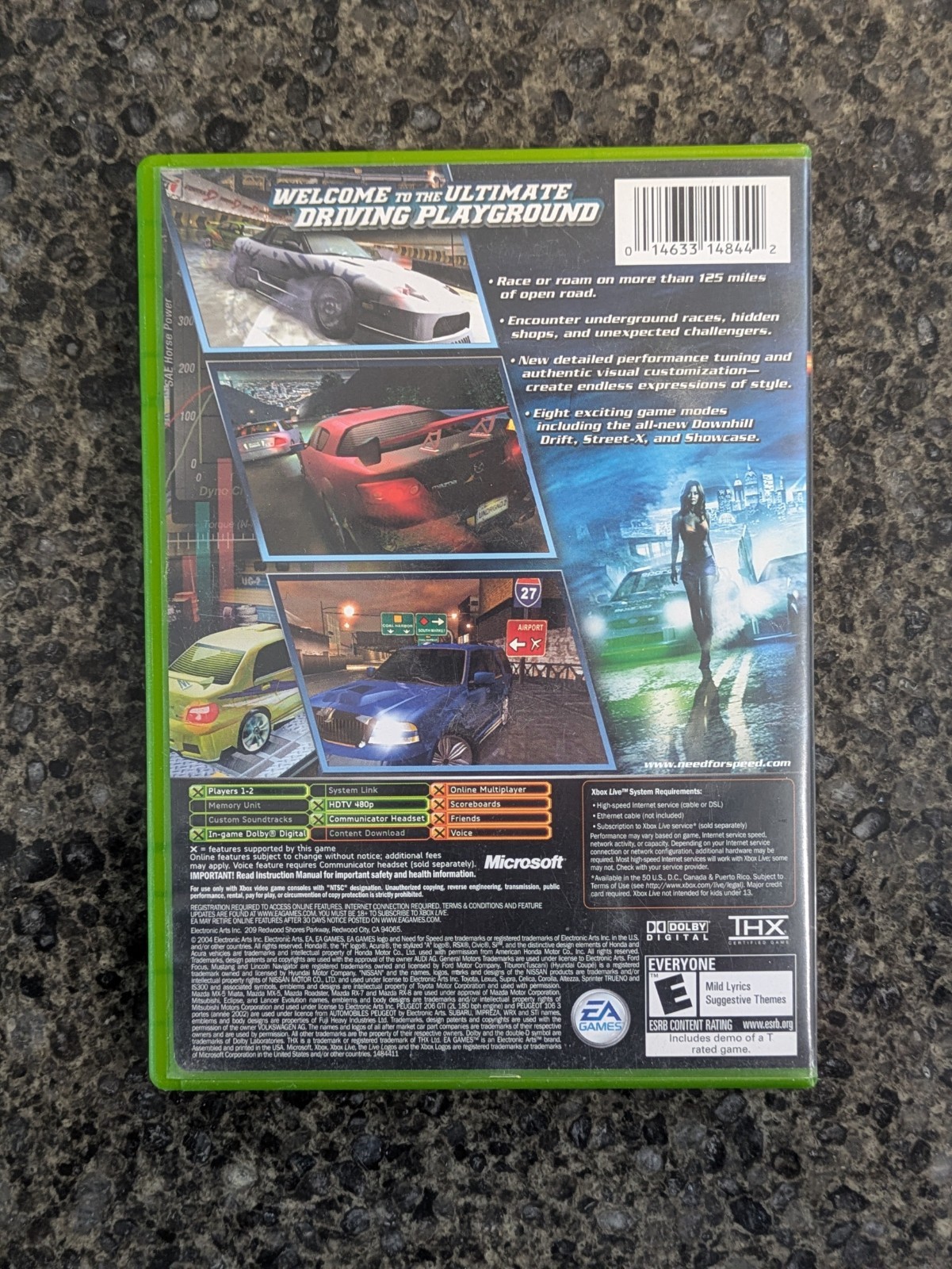 Need for Speed: Underground 2 Xbox CIB Complete w/ Manual VG - T - photo 4