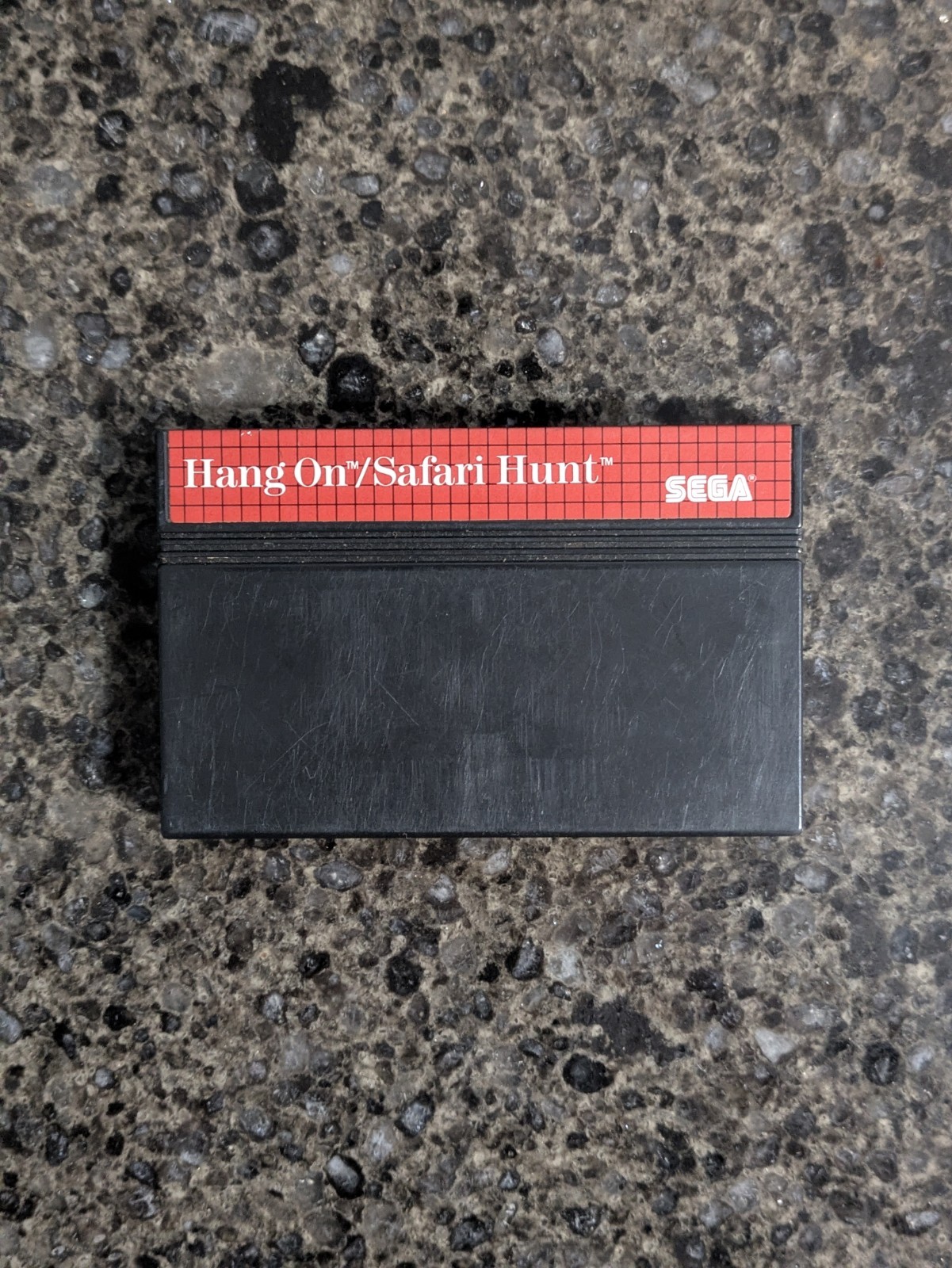 Hang On/Safari Hunt - Sega Master System Game Cart (Tested)