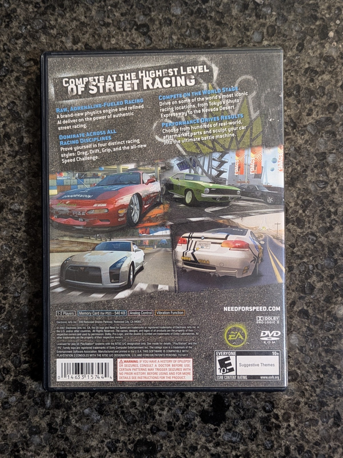 PS2 Need for Speed: ProStreet (Sony PlayStation 2; 2007) CIB - photo 4