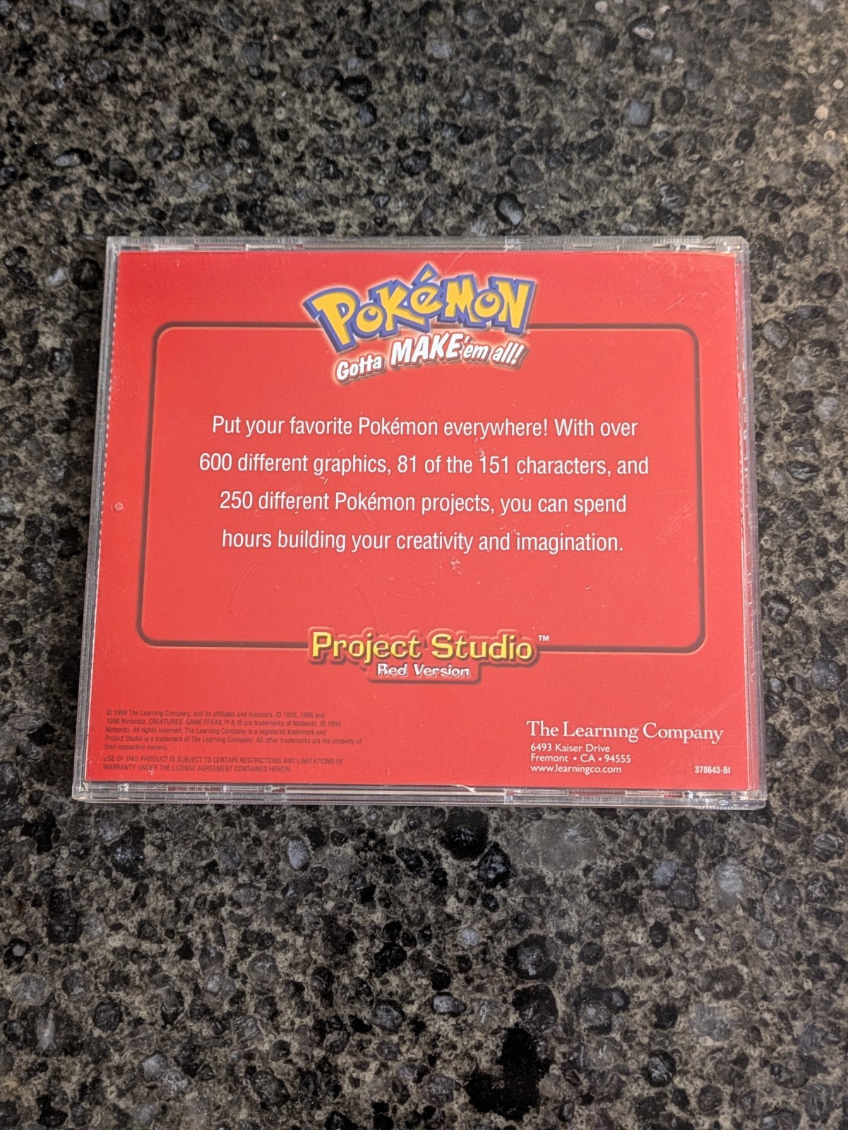 Pokemon Project Studio Red Version Gotta Make 'Em All! - CD-ROM - photo 4