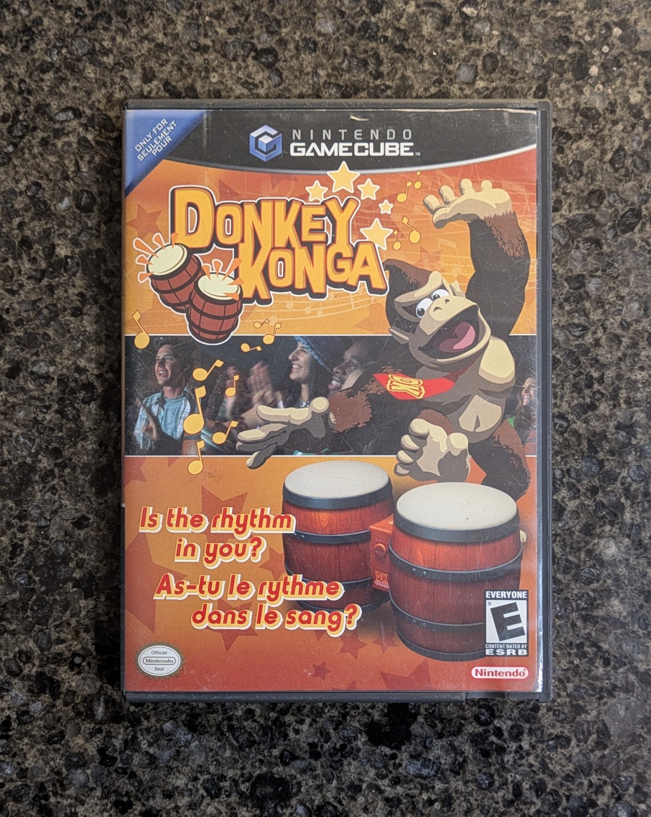 Donkey Konga (Nintendo GameCube, 2004) No Manual/Bongos