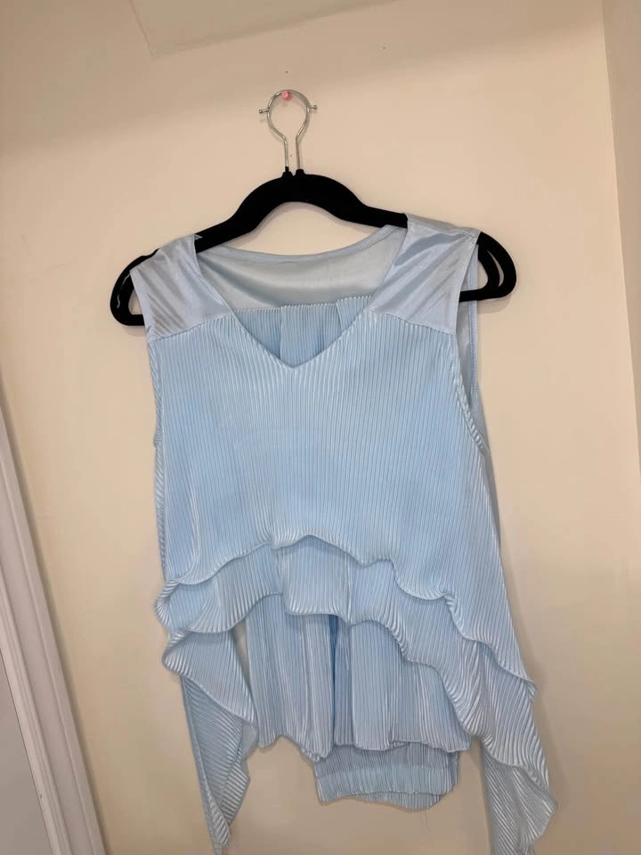 Chic 2-Piece Lounge Set – Light Blue - photo 2