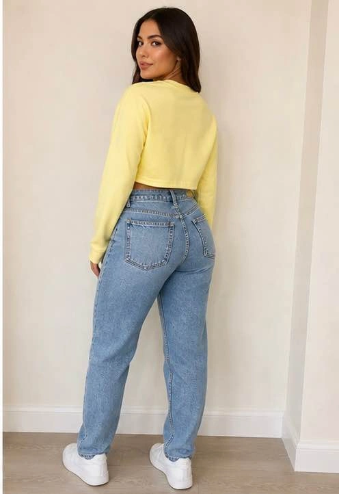 Yellow Layered Crop Top - photo 2