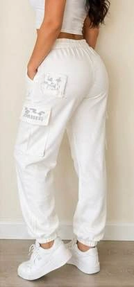 White Cargo Joggers – Comfortable Streetwear Style - photo 2