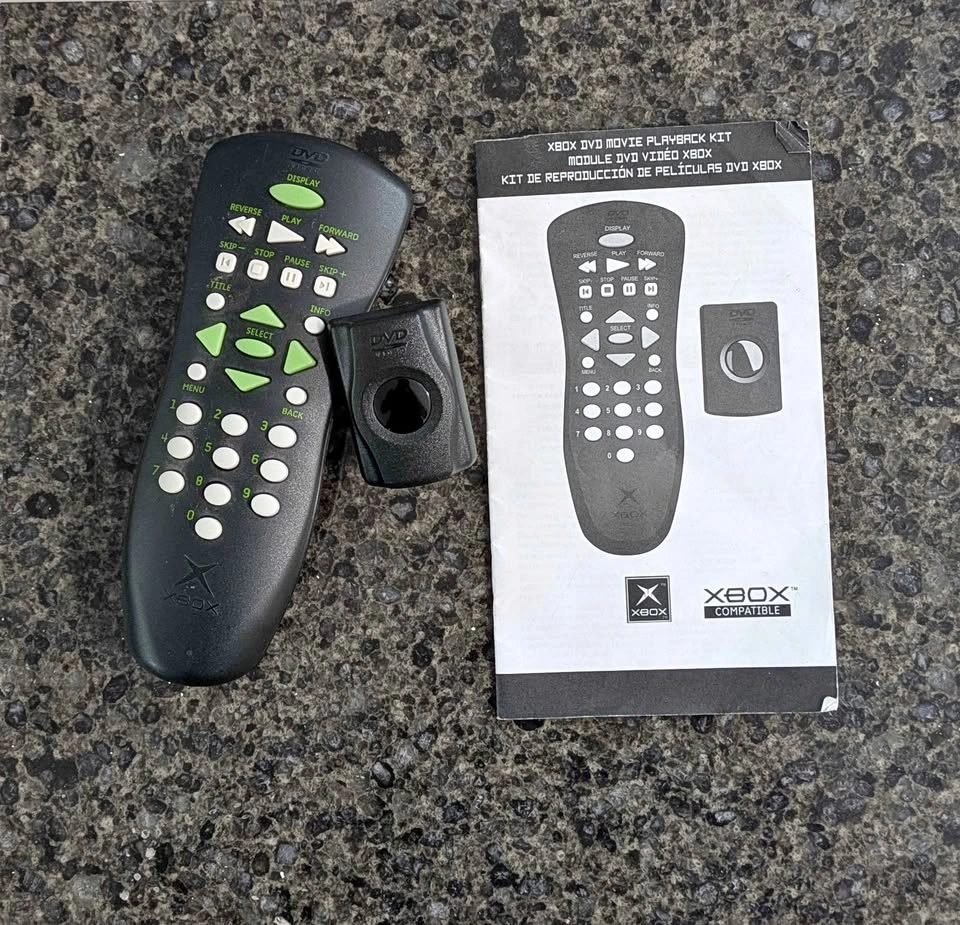 Microsoft OG Xbox DVD Movie Playback Kit Remote w/ Receiver