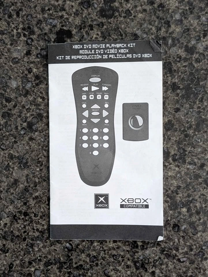 Microsoft OG Xbox DVD Movie Playback Kit Remote w/ Receiver - photo 5