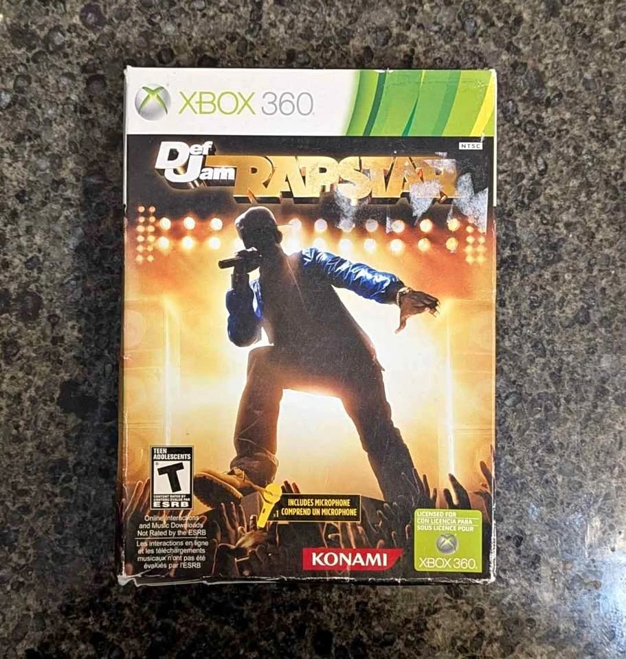 Brand New Sealed Def Jam Rapstar (Xbox 360) Bundle - Game & Mic
