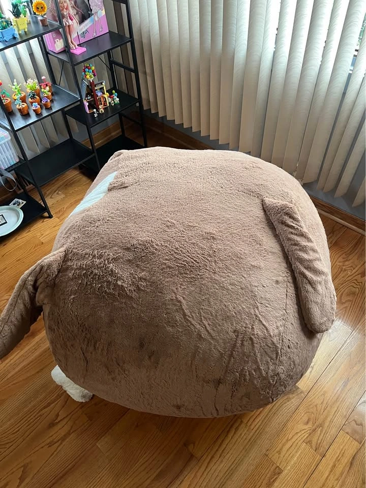 Like new Big Joe memory foam bean bag in dog style - photo 3