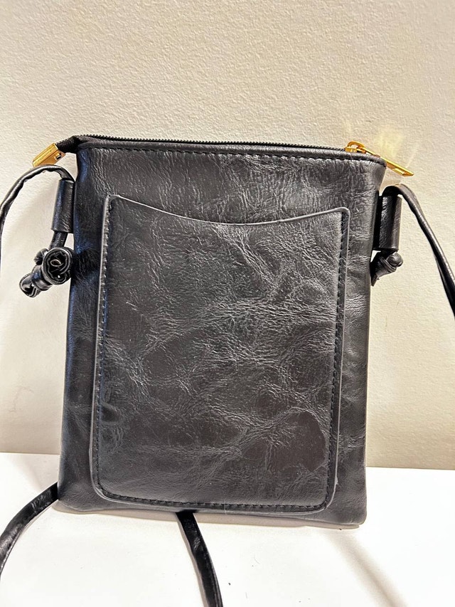 Black Floral Crossbody Bag - photo 2