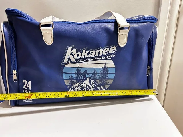 Kokanee Beer Bag. Blue Kokanee Beer Cooler Bag - photo 2