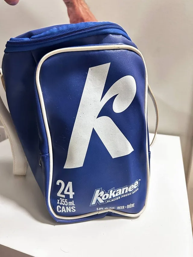 Kokanee Beer Bag. Blue Kokanee Beer Cooler Bag - photo 3