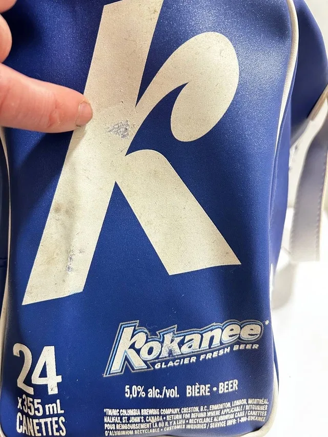 Kokanee Beer Bag. Blue Kokanee Beer Cooler Bag - photo 4