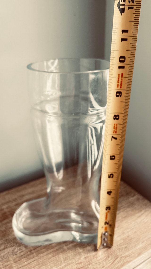 Vintage Glass Boot Beer Mug – 10” Tall Das Boot Style - photo 2