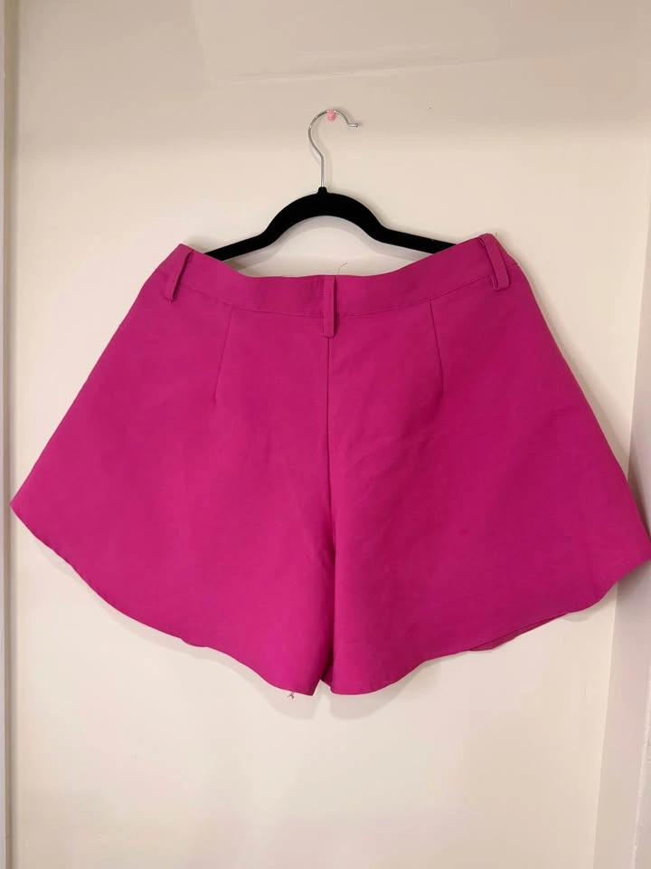 💓Hot Pink High-Waist Flowy Shorts – Cute & Lightweight - photo 2