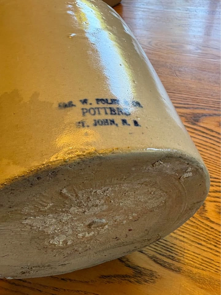 Vintage W Foley Ceramic Glazed Jug - St.Johns N.B. - photo 4