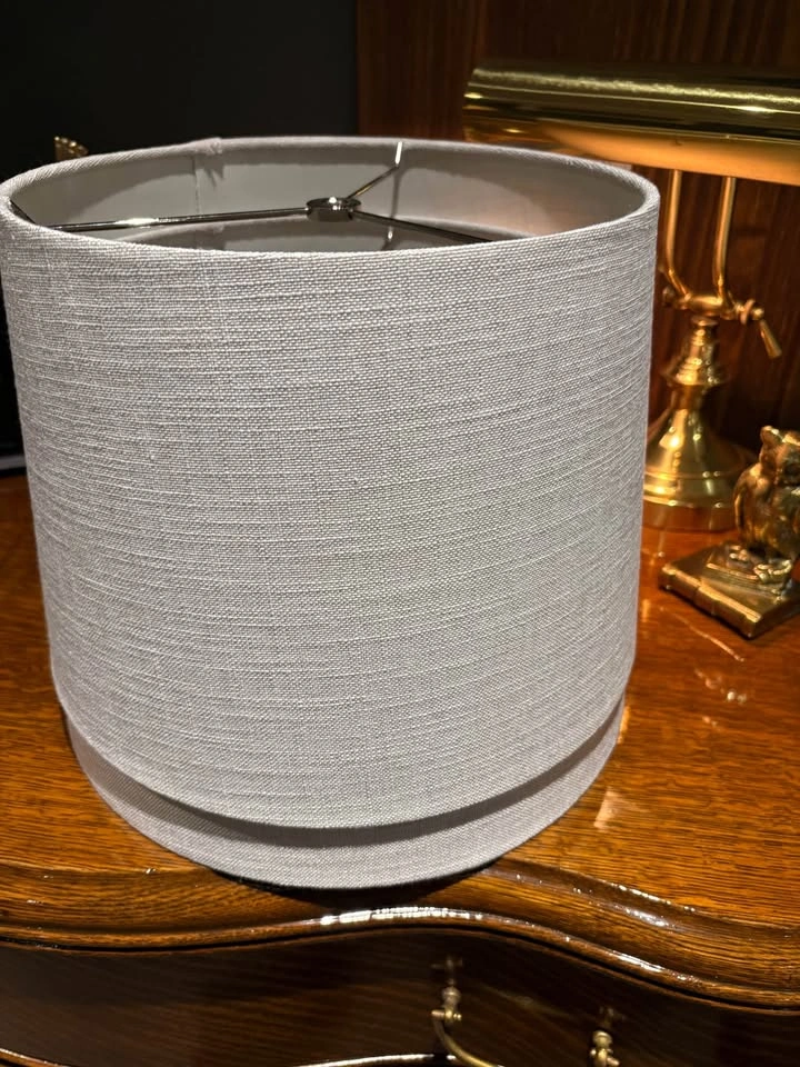 New light grey linen look lampshades - photo 2