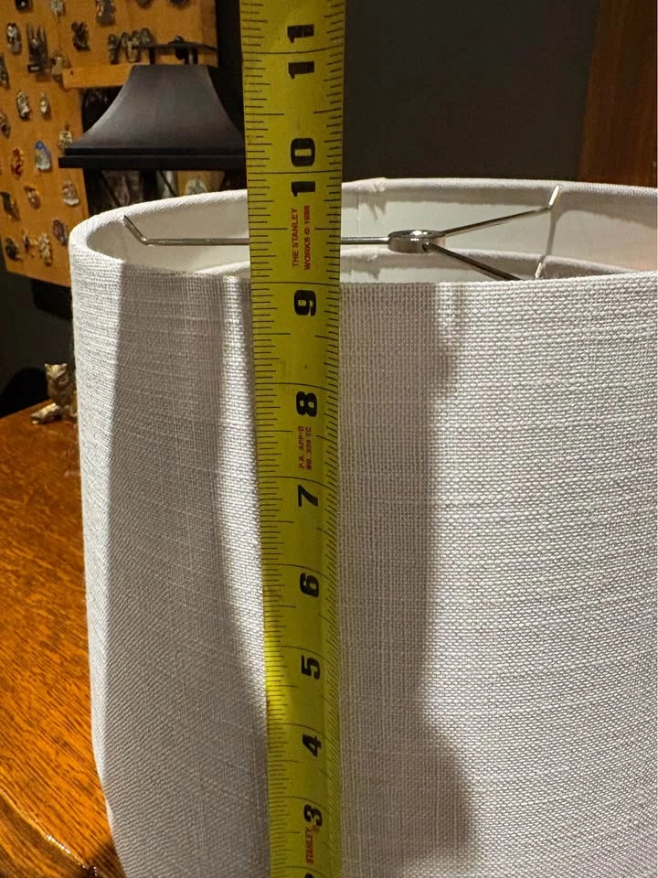 New light grey linen look lampshades - photo 3