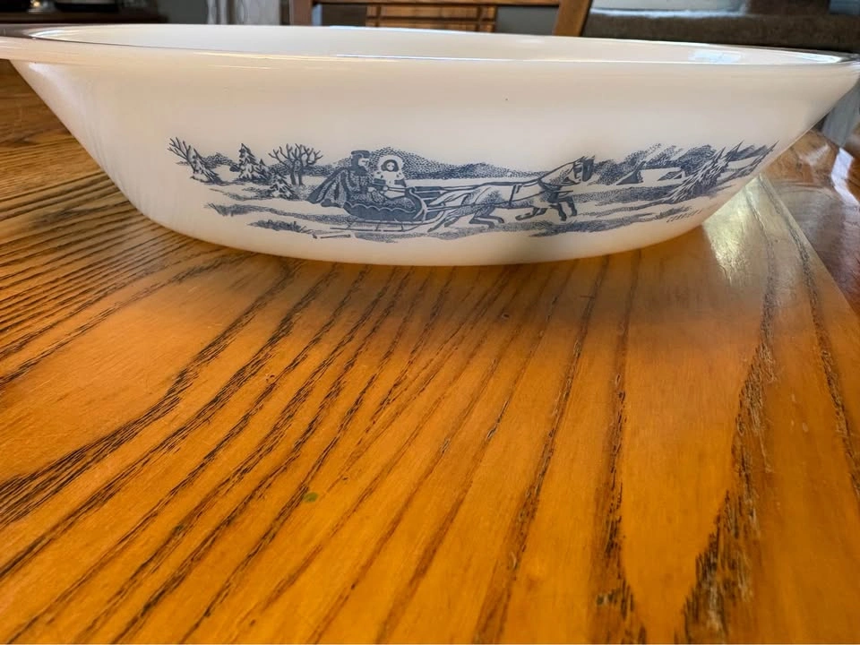 Currier and Ives Sleigh ride Glasbake J-2352 - photo 2