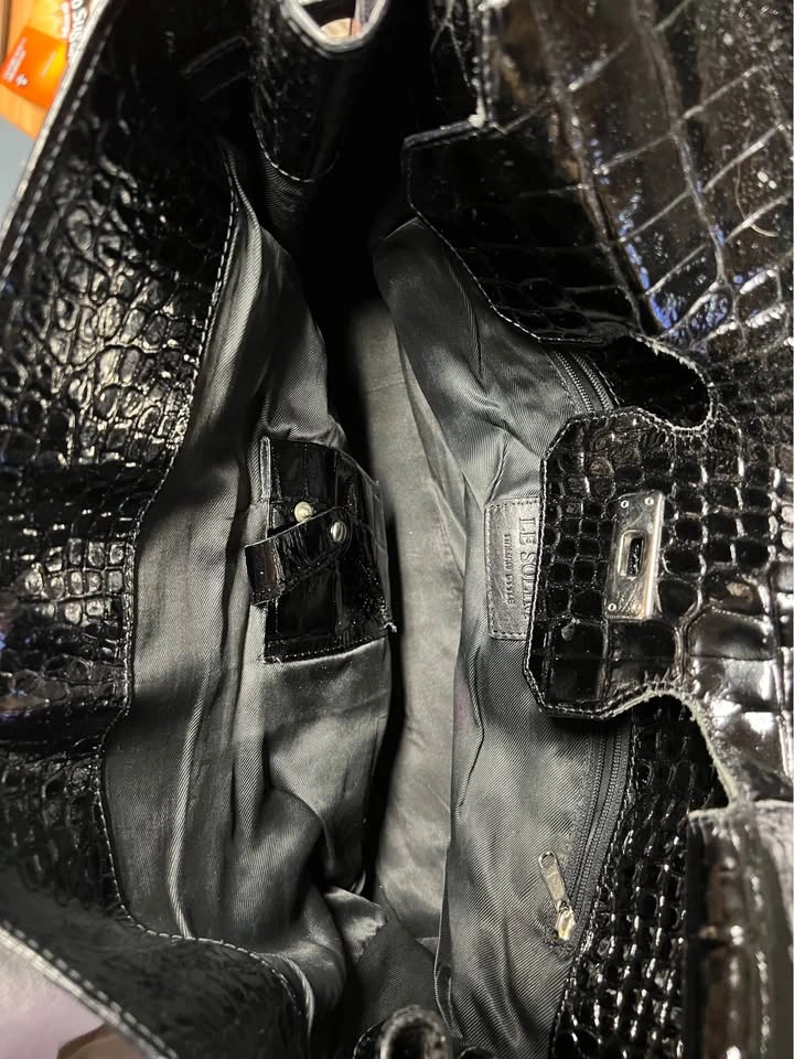 Le Solim Black Crocodile Tote - photo 4