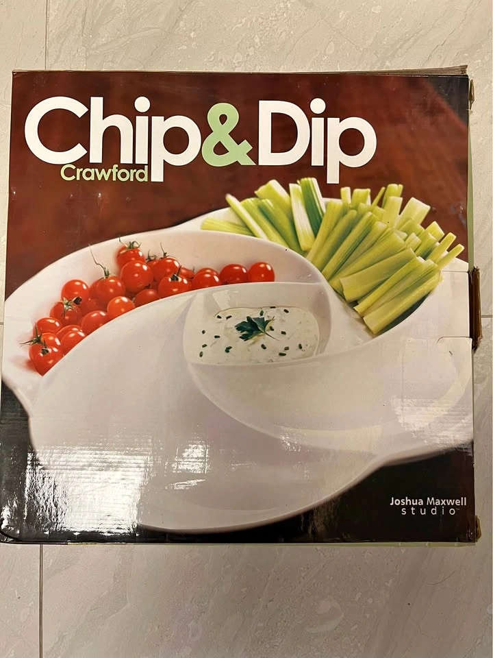 Joshua Maxwell Studio "Crawford" Chip & Dip Platter
