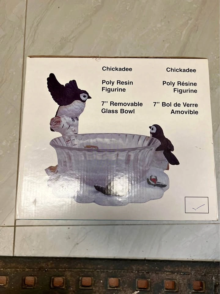 Chickadee 7-inch Removable Glass Bowl