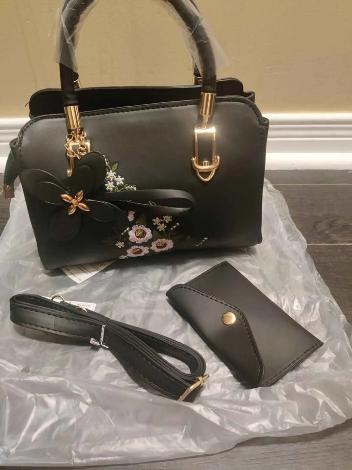 Brand new 2pc black color small fashionable hand bag for women - photo 2