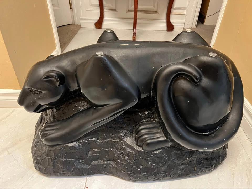 Vintage Black Panther Coffee Table - photo 5
