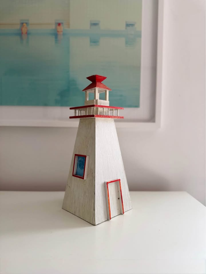 Nova Scotia Folk Art Lighthouse | Handcrafted Coastal Decor - photo 2