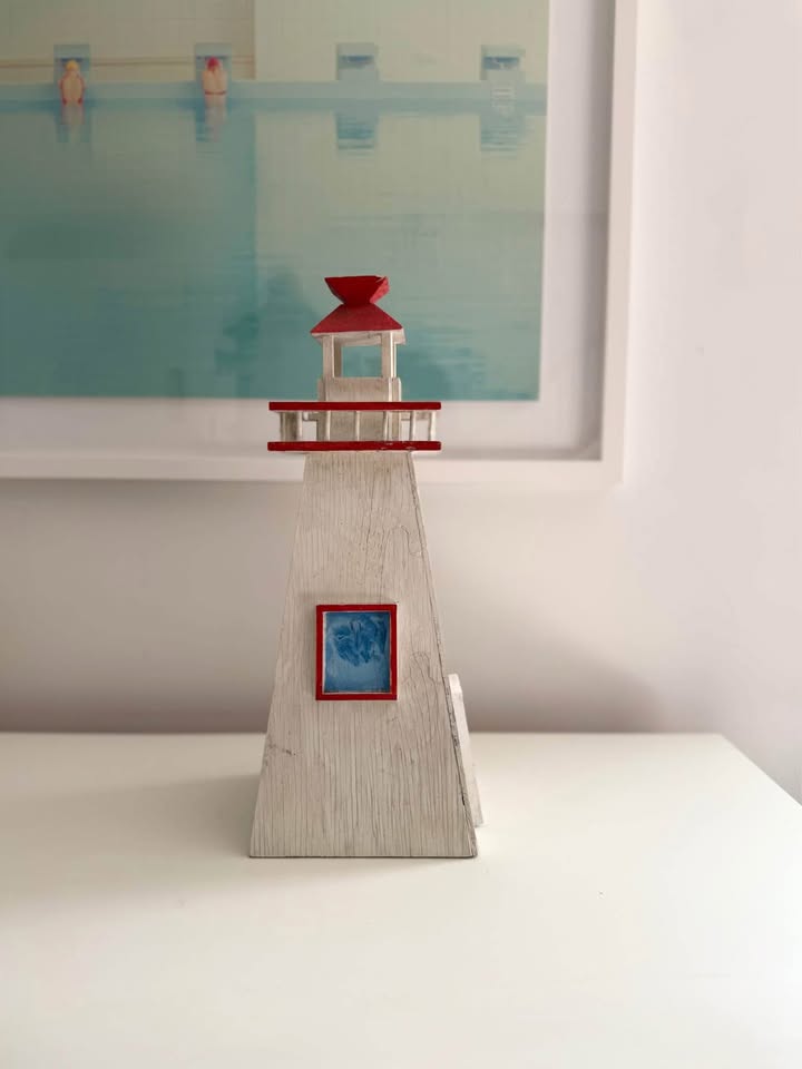 Nova Scotia Folk Art Lighthouse | Handcrafted Coastal Decor - photo 3