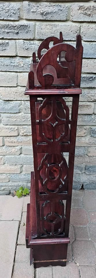 Vintage Wood Shelf Unit with Drawers - photo 4