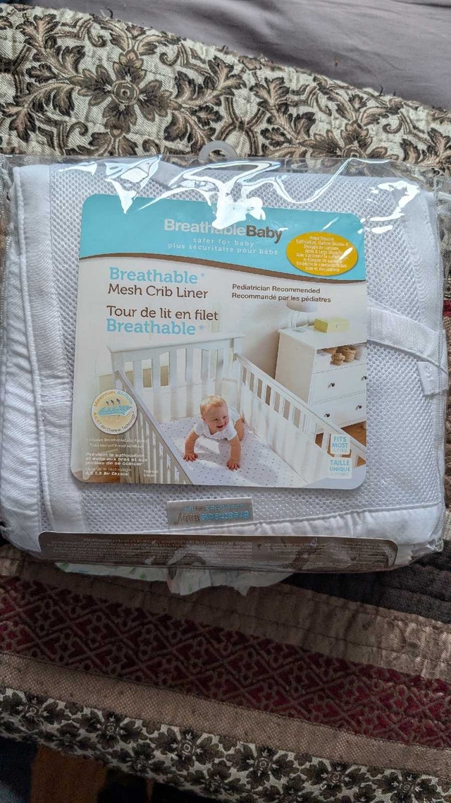 Breathable Baby Crib Mesh Liner