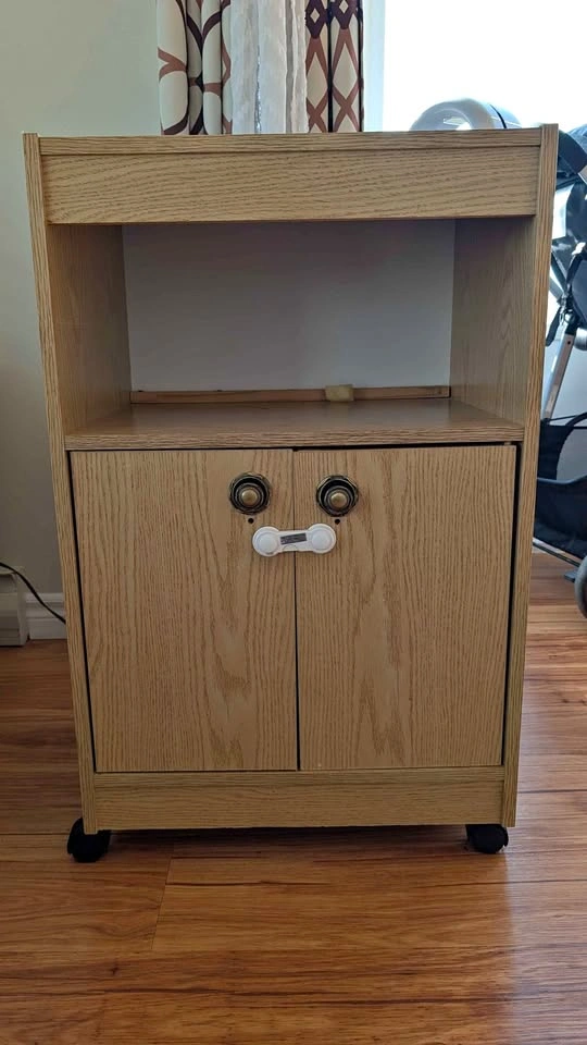 Rolling Wooden Cabinet