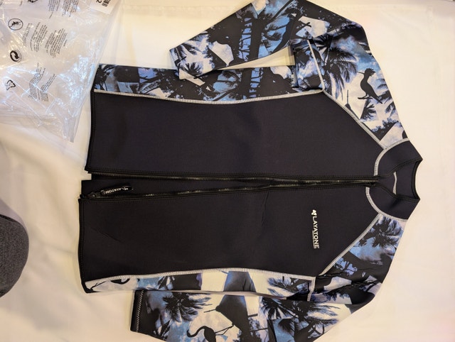 LayaTone Wetsuit Top Women 3mm Neoprene Wetsuit Jacket 2XL - NEW - photo 3