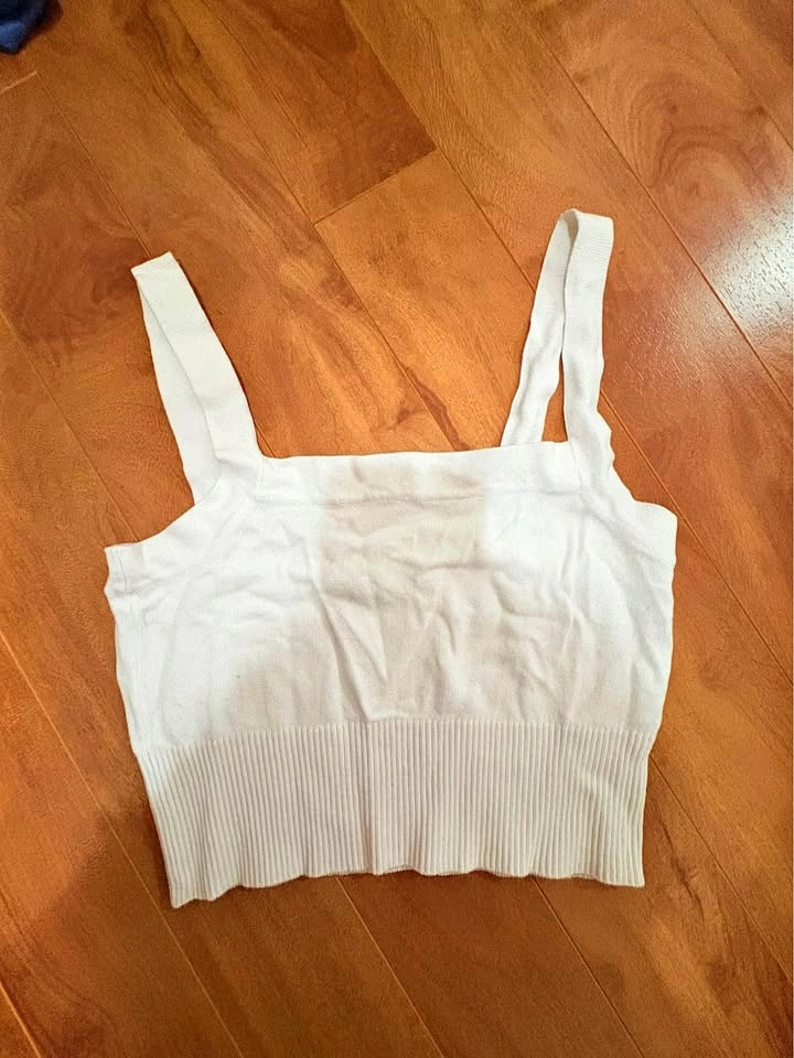 White Garage Tank size XS