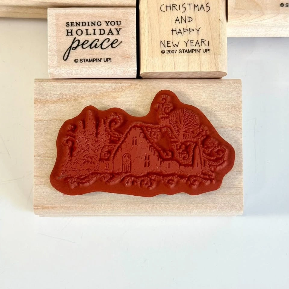 Stampin' Up! Christmas Rubber Stamp Set ~ 7 Stamps - photo 4