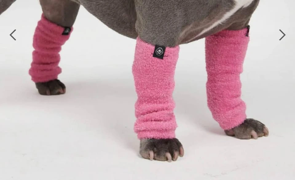 Spark Paws Black Chenille Dog Leg Warmers ~ 2 Pairs - photo 4