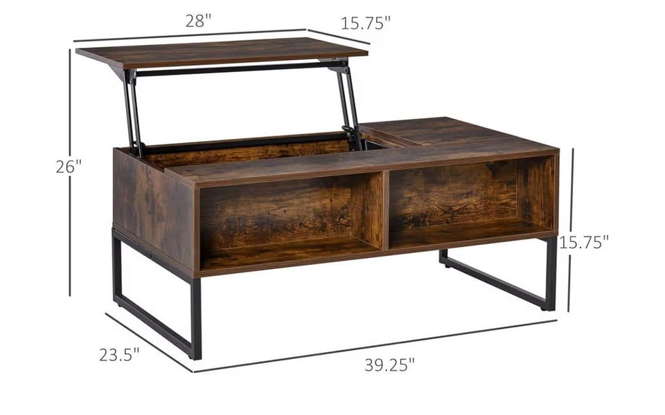 Fully assembled coffee table - photo 3