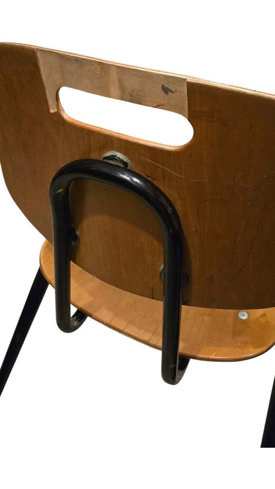 Vintage Kid's real wood and metal Desk - photo 5