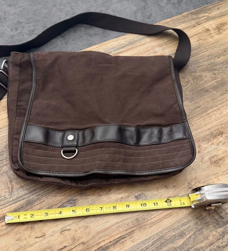 Calvin Klein Messenger Bag / Crossbody 💼 | Canvas & Leather - photo 4