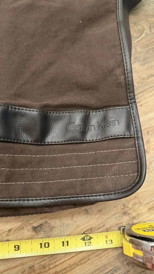Calvin Klein Messenger Bag / Crossbody 💼 | Canvas & Leather - photo 5