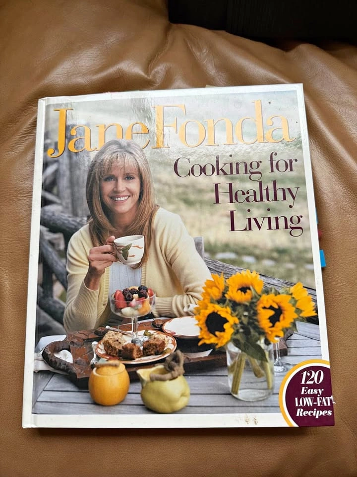 Jane Fonda Cooking for Healthy Living Hardcover Cookbook
