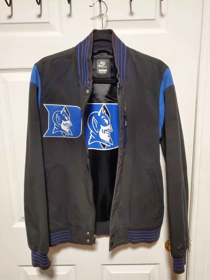 Black and Blue Nike Varsity Duke Blue Devils Jacket vintage M - photo 2