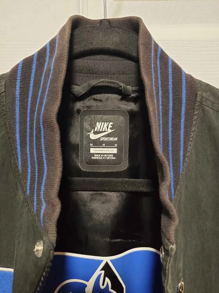 Black and Blue Nike Varsity Duke Blue Devils Jacket vintage M - photo 4